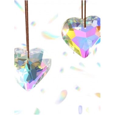 <em>Decorative crystal prisms Vintage Feng Shui Faceted Decorating Multi-Color Hanging Pendant Suncatcher</em>